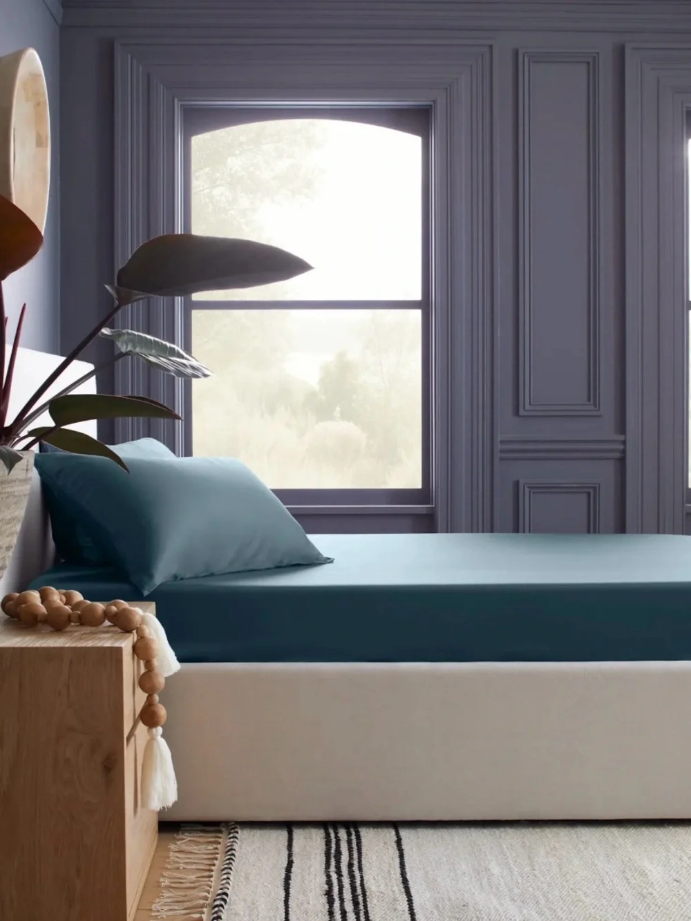 Quince bamboo fitted sheet set, color Nightfall, NWOT
